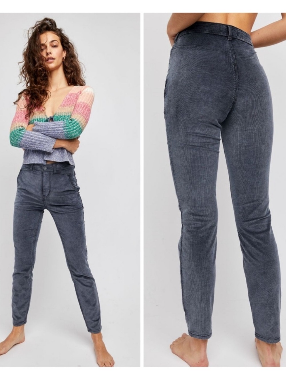 We The Free | Corduroy High-Rise Straight Leg Pants - Picture 2 of 9